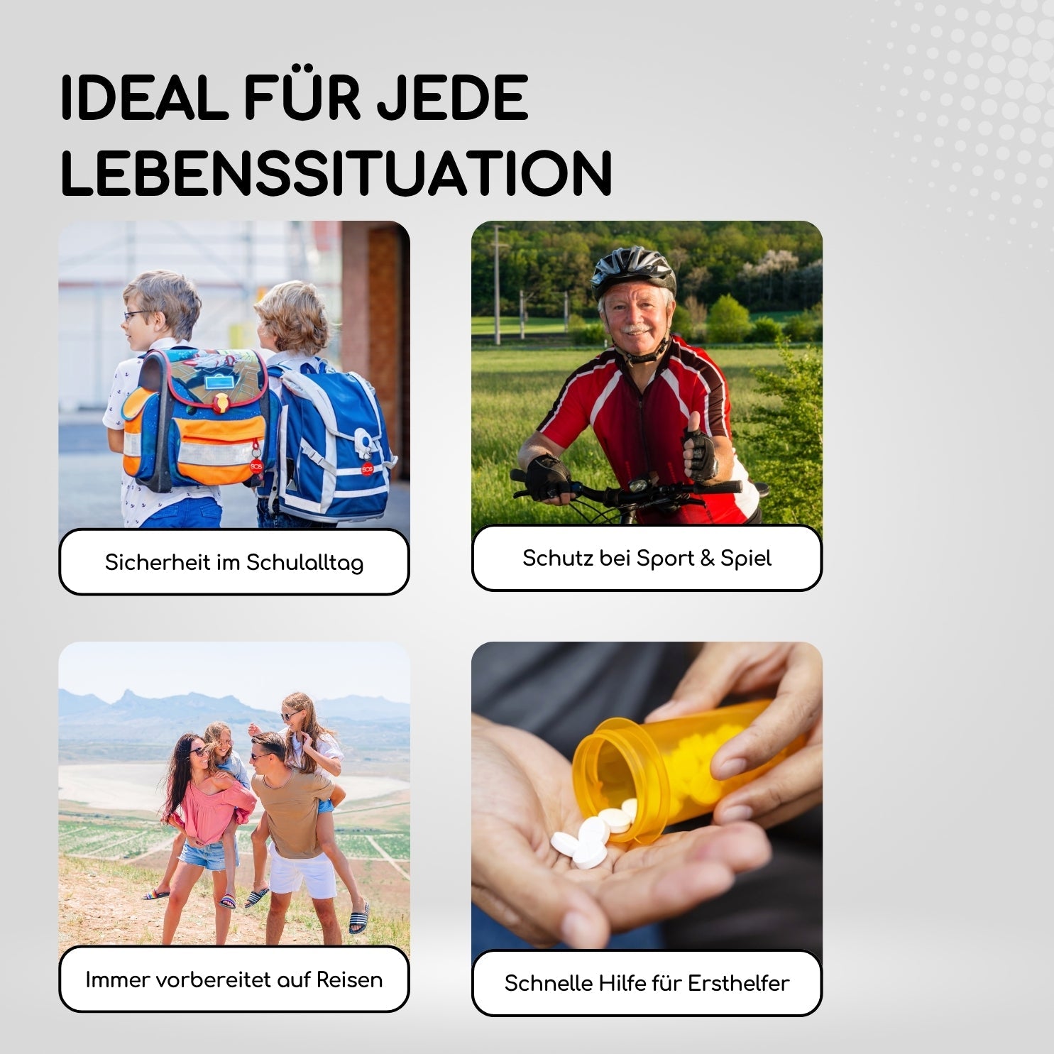 Asthma & Allergie Notfall - Set + SOS - Karte - HelpMee