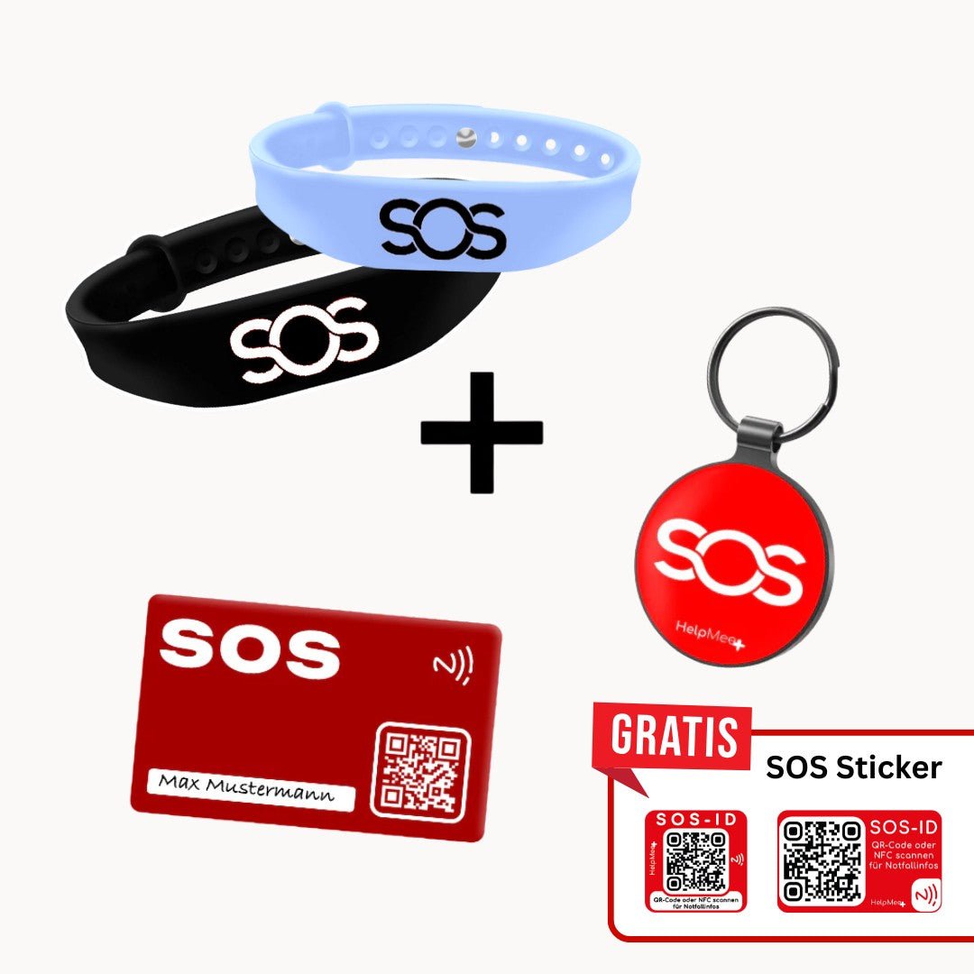 Erwachsenen - Sicherheits - Set mit digitalen Helfer - Infos - HelpMee