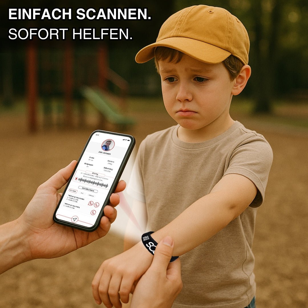 Kinder - Sicherheits - Set mit digitalen Helfer - Infos - HelpMee