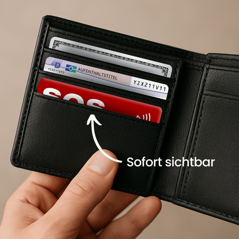 Notfall SOS Karte - HelpMee