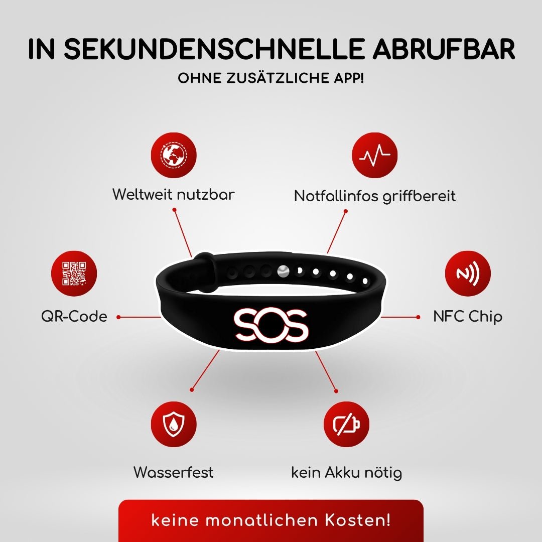 SOS Notfall - Armband - HelpMee