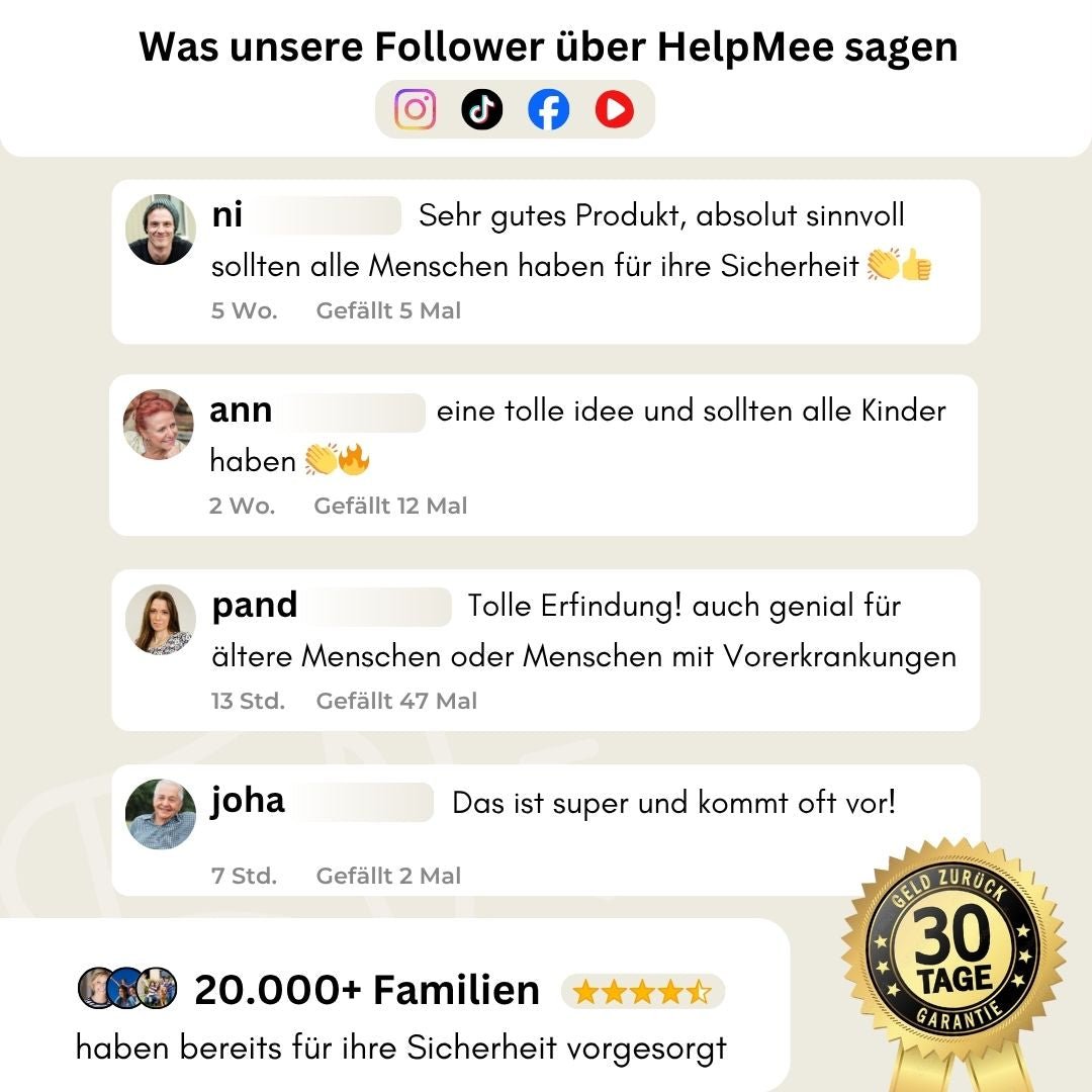 SOS Schlüsselanhänger - HelpMee