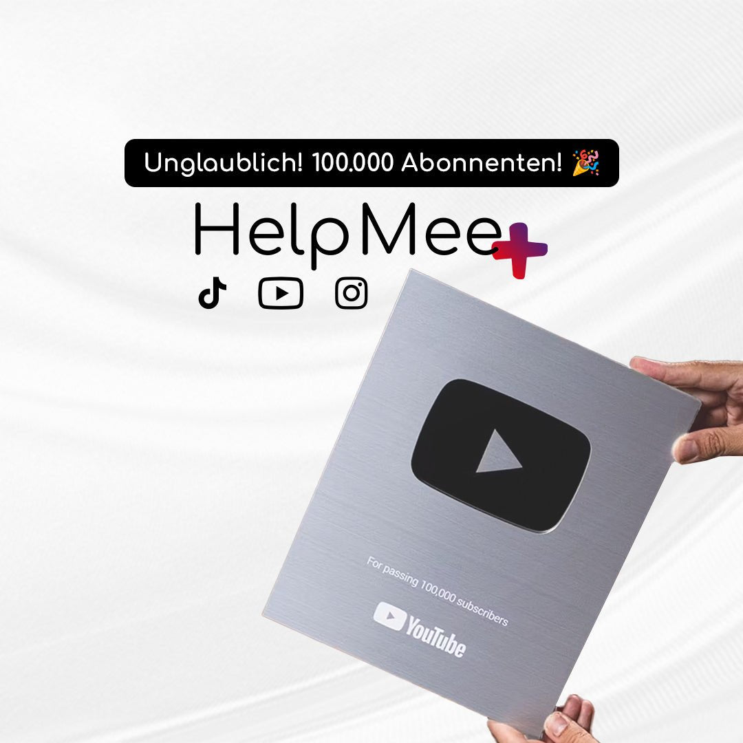 Wir feiern einen besonderen Meilenstein: 100.000 YouTube-Abonnenten! 🎉🎥✨ - HelpMee