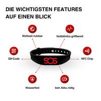 SOS Notfall-Armband