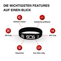 SOS Notfall-Armband Kids