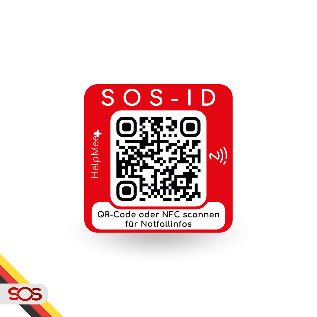 SOS Notfall Sticker 2er Set