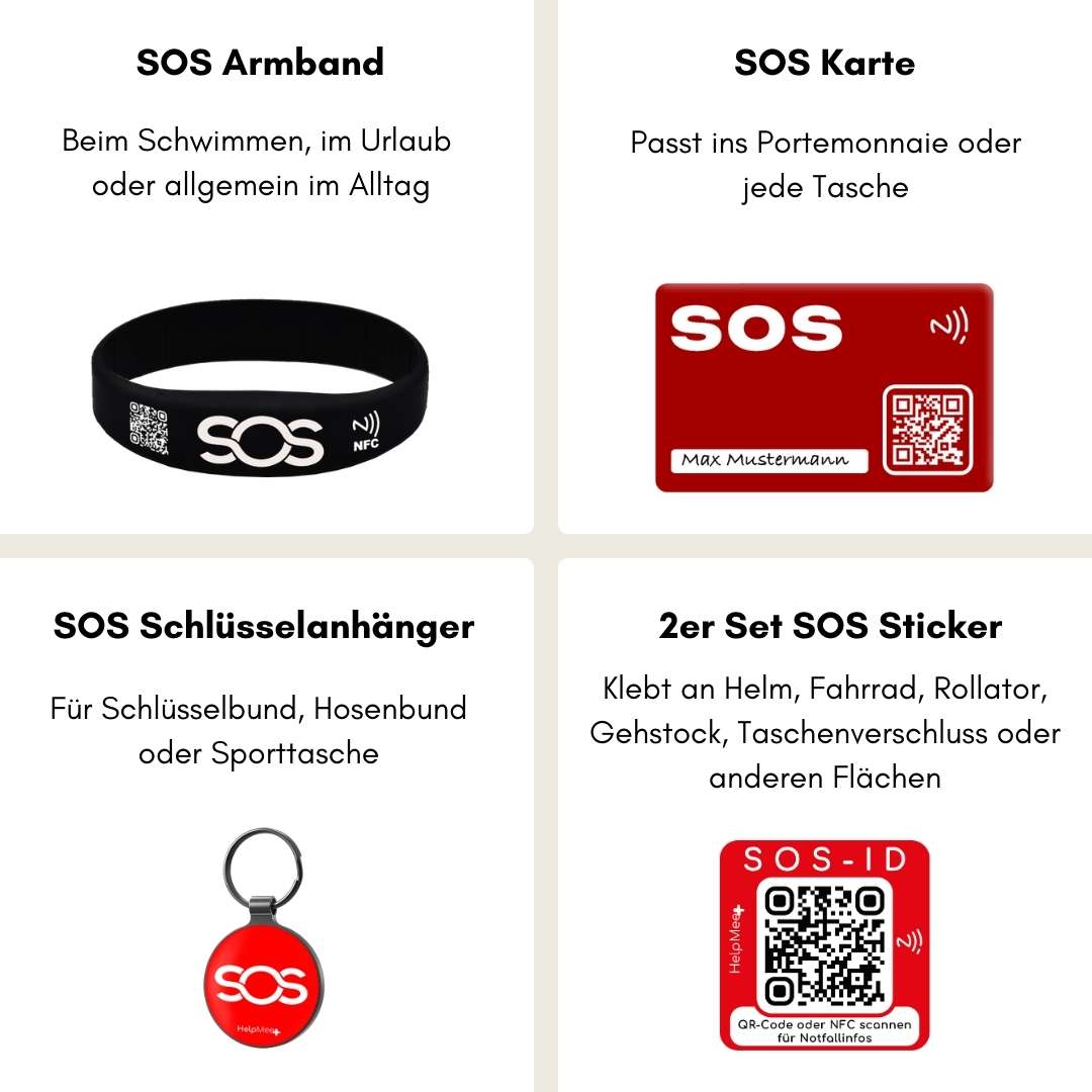 Erwachsenen - Sicherheits - Set mit digitalen Helfer - Infos - HelpMee