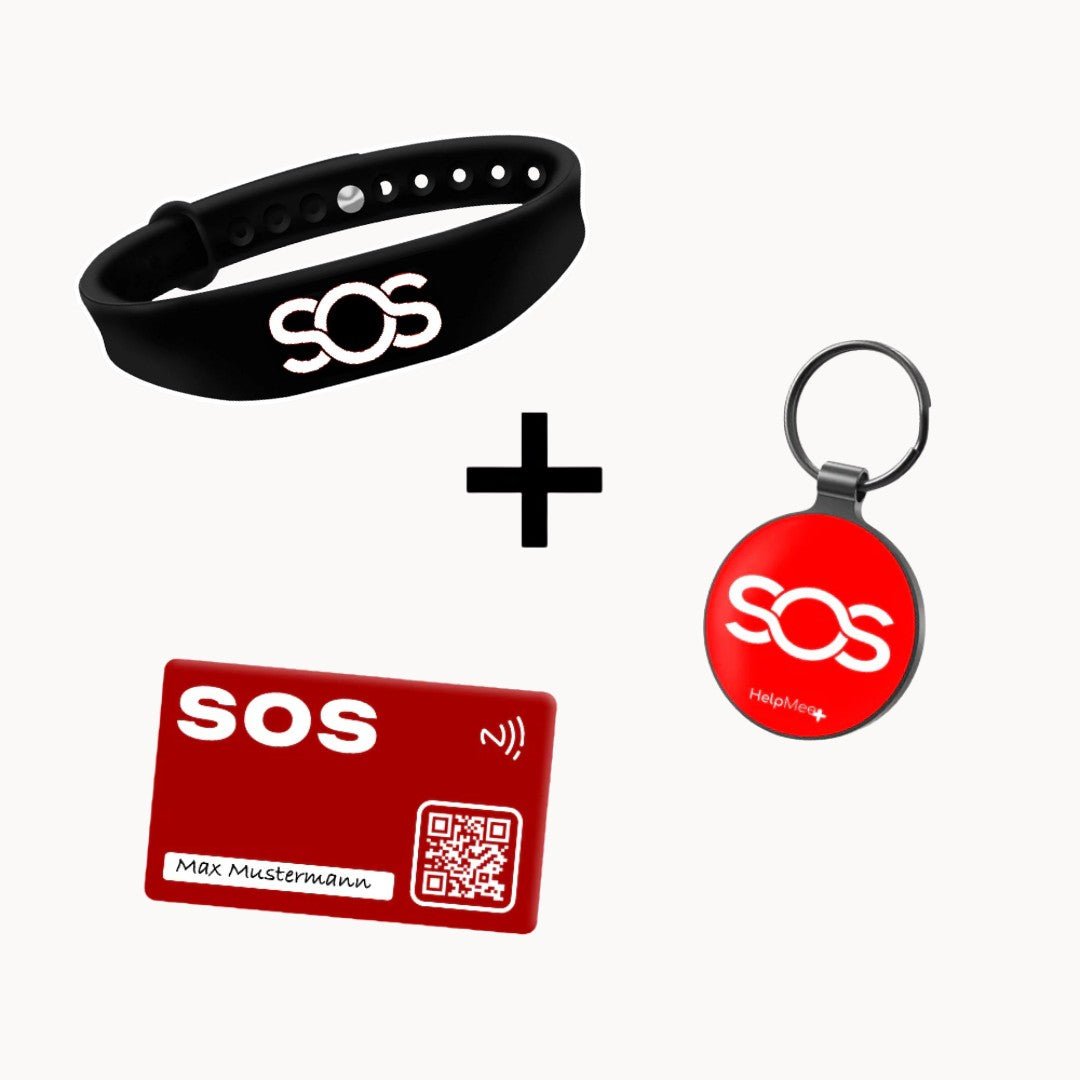 Erwachsenen - Sicherheits - Set mit digitalen Helfer - Infos - HelpMee