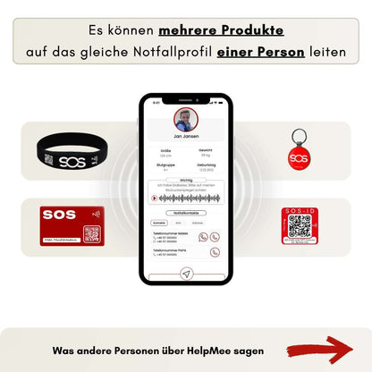 Kinder - Sicherheits - Set mit digitalen Helfer - Infos - HelpMee