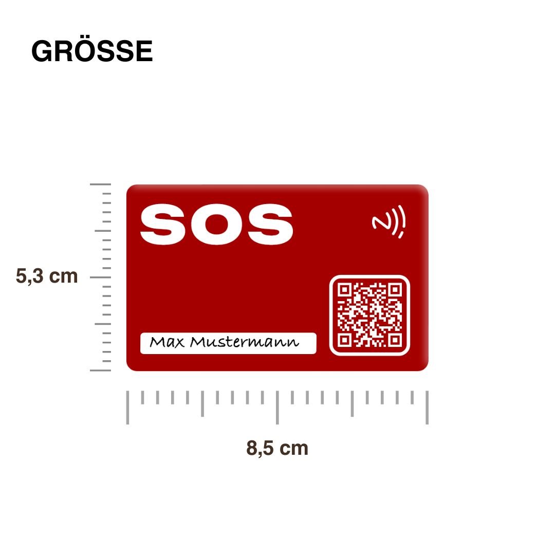 Notfall SOS Karte - HelpMee