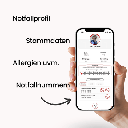 SOS Notfall - Armband Kids - HelpMee