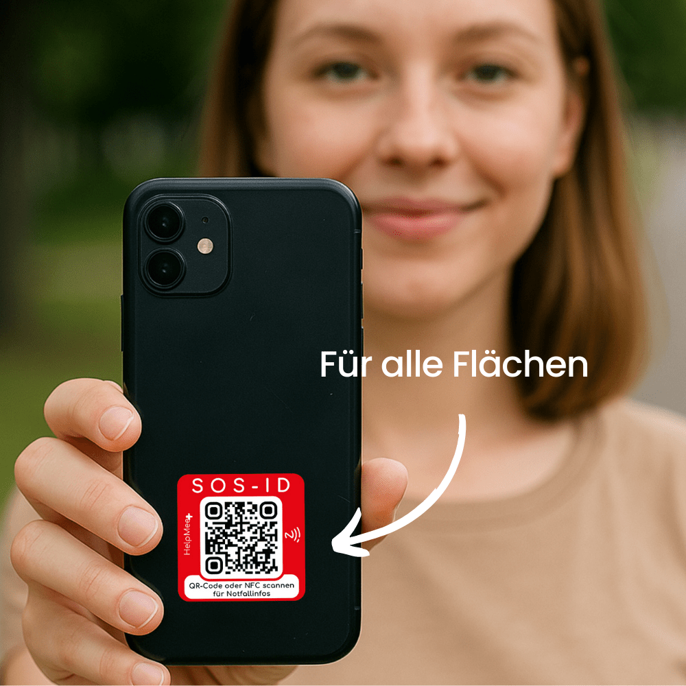 SOS Notfall Sticker 2er Set - HelpMee