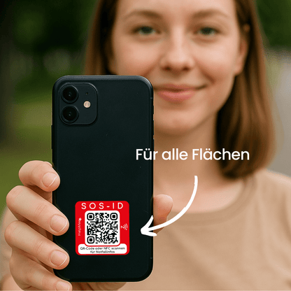 SOS Notfall Sticker 2er Set - HelpMee