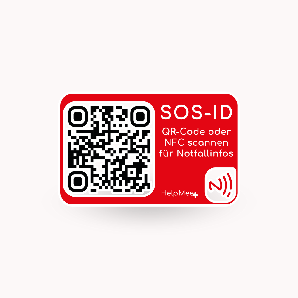 SOS Notfall Sticker 2er Set - HelpMee