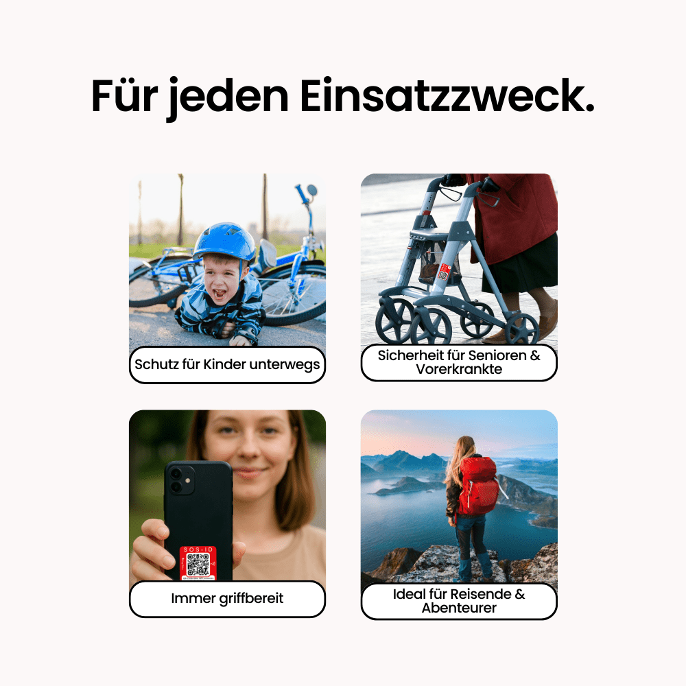 SOS Notfall Sticker 2er Set - HelpMee