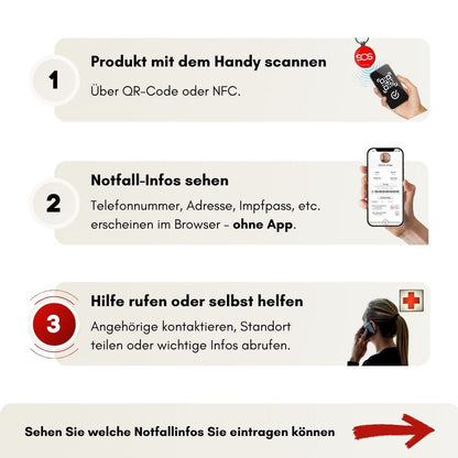 SOS Schlüsselanhänger - HelpMee