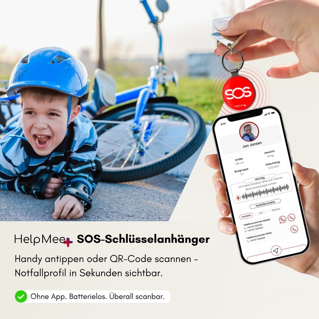 SOS Schlüsselanhänger – Notfalldaten jederzeit griffbereit